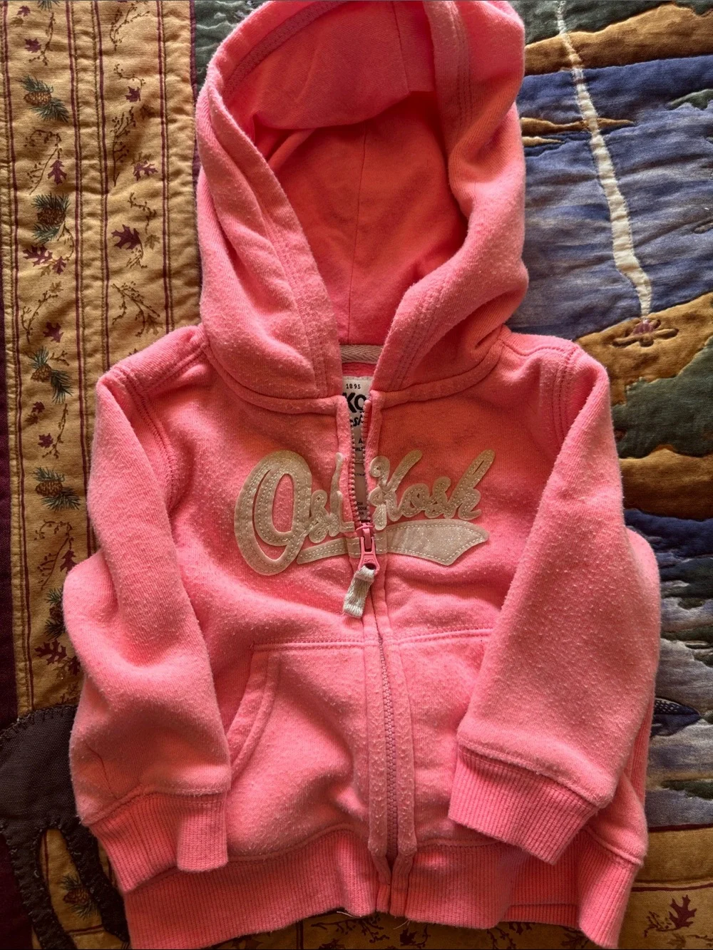 OshKosh B'gosh Bubblegum Pink Hooded Zip Sweatshirt